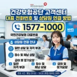 건강보험공단 고객센터 전화번호 상담원 연결 정보
