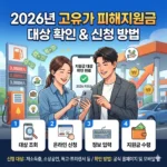 고유가 피해지원금 대상 확인 방법 2026