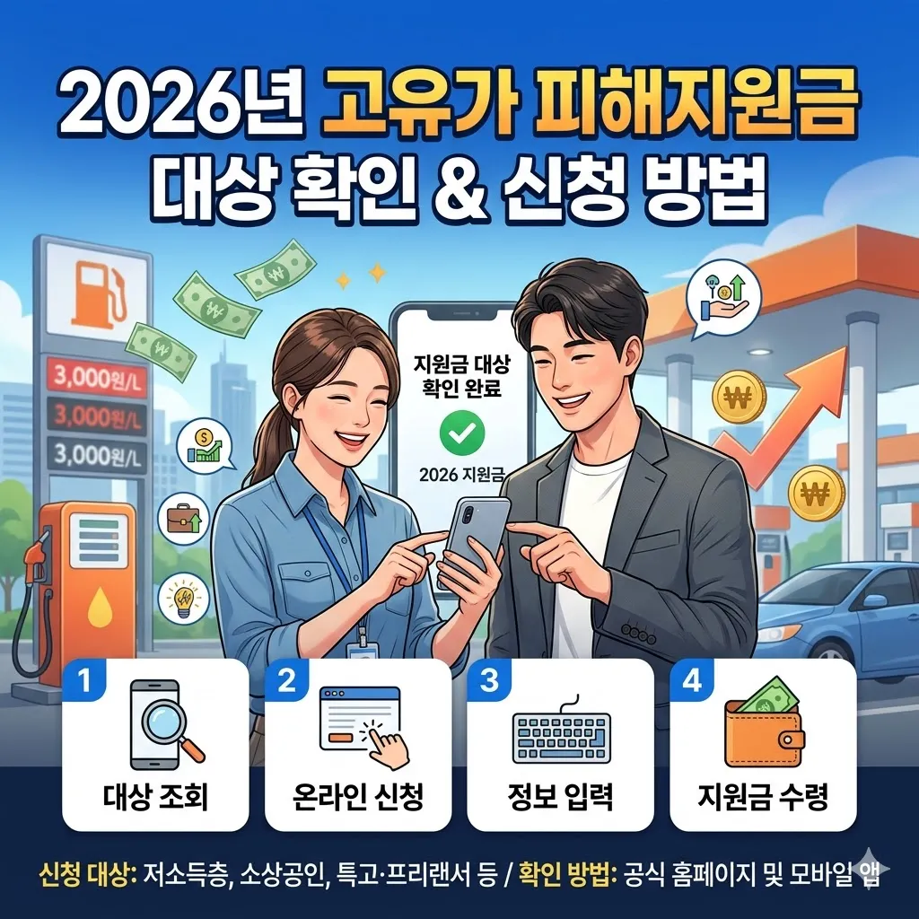고유가 피해지원금 대상 확인 방법 2026