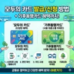 모두의 카드 발급 방법 및 모두의 카드 신청방법(+기후동행카드)