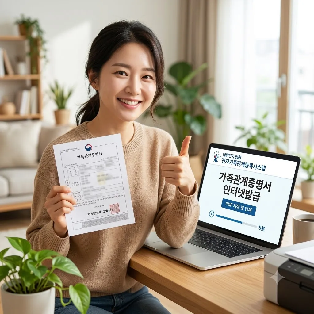 가족관계증명서 인터넷발급, PDF 저장부터 인쇄까지 가족관계증명서 인터넷발급 5분 만에 끝내기