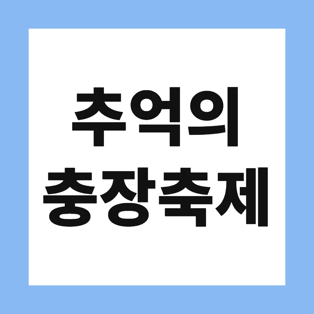 추억의 충장축제